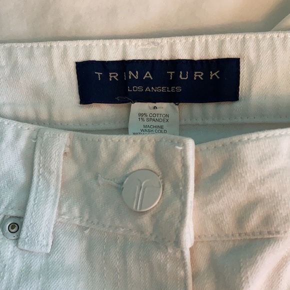 Tina Turk white jeans size 0 - Picture 2 of 4